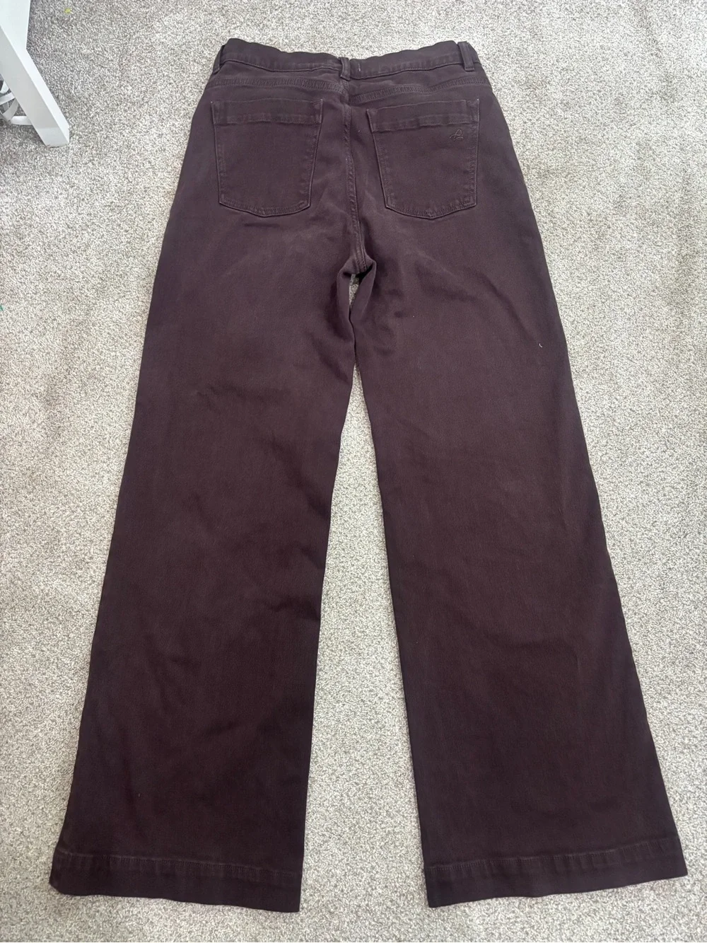 DL 1961 Hepburn Wide Leg High-Rise Vintage Dark Cocoa Brown Jeans Size 29